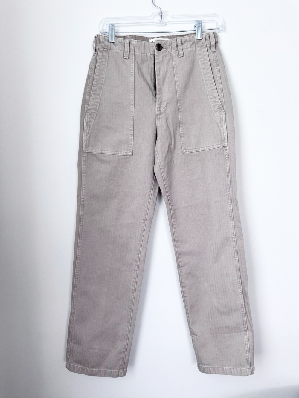 Alex Mill - Women’s cinch waist pant - Neil Herringbone - tan 0